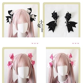 尾州ロリィタ　Aliceツインテクリップ（２個セット） うさネコちゃん クリップロゼット【5月末より随時発送】 - Royal